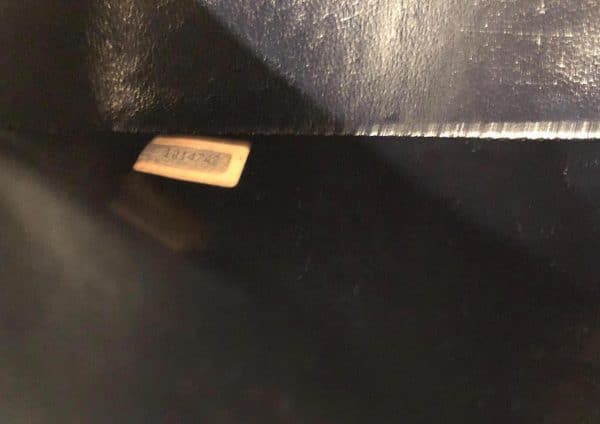 CHANEL Vintage 2.55 Navy Double Flap Small Classic Handbag Lambskin Circa 1989 - Image 8