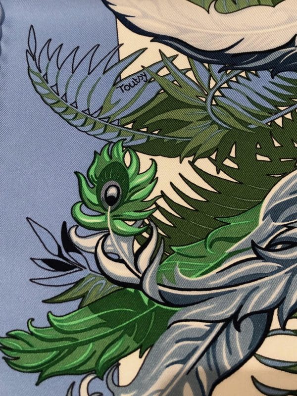 HERMÈS Mythiques Phoenix Hermès Silk Scarf Unworn W/Box By Laurence 'Toutsy' Bourthoumieux 2014 - Image 4