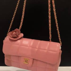 Chanel mini camellia bag pink