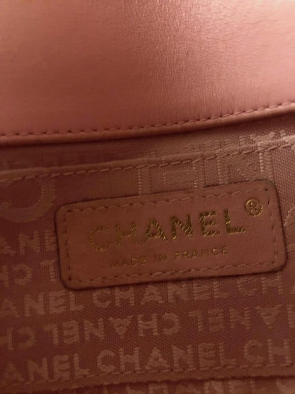 CHANEL Pink Lambskin Quilted Mini Chocolate Bar Camellia Flap 2003-2004 W/Box - Image 14