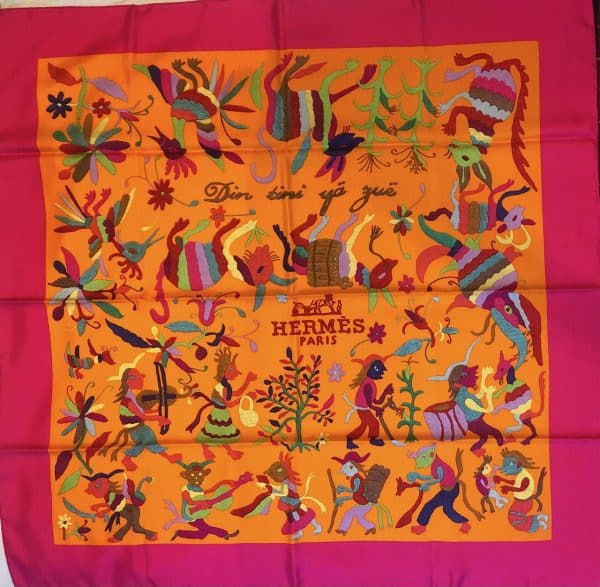 Hermès carré 90 cm Din Tin Ya Zue