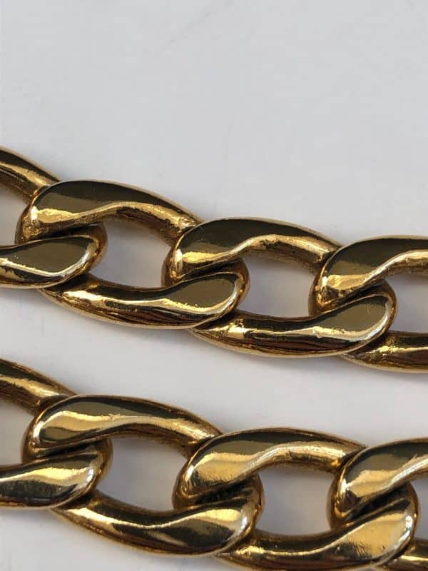 chanel vintage belt triple strand chain link medallion coin rue cambon belt c.1990s w/box