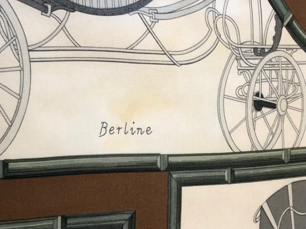 hermÈs vintage silk scarf voiture de dames by françoise de la perrière c.1968 w/box