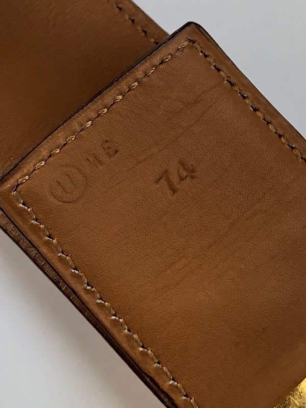 hermÈs 1991 collier de chien cdc médor vintage belt red ghw w/box