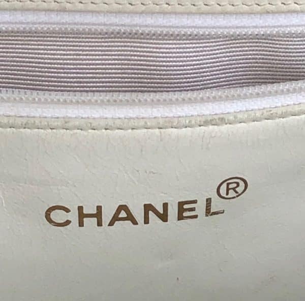 chanel 1996 gst white quilted leather top handle tote bag ghw vintage