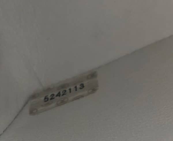 chanel 1997 white lambskin mini square quilted classic vintage flap bag w/box