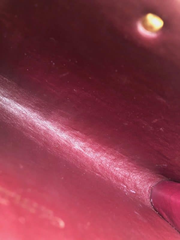 christian dior vintage clutch pouch cd monogram oblique bag red bordeaux c.1970s