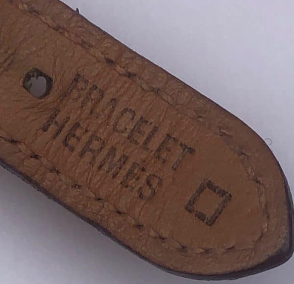 hermÈs paris heure h watch hh1.210 croco bracelet guarantee w/box