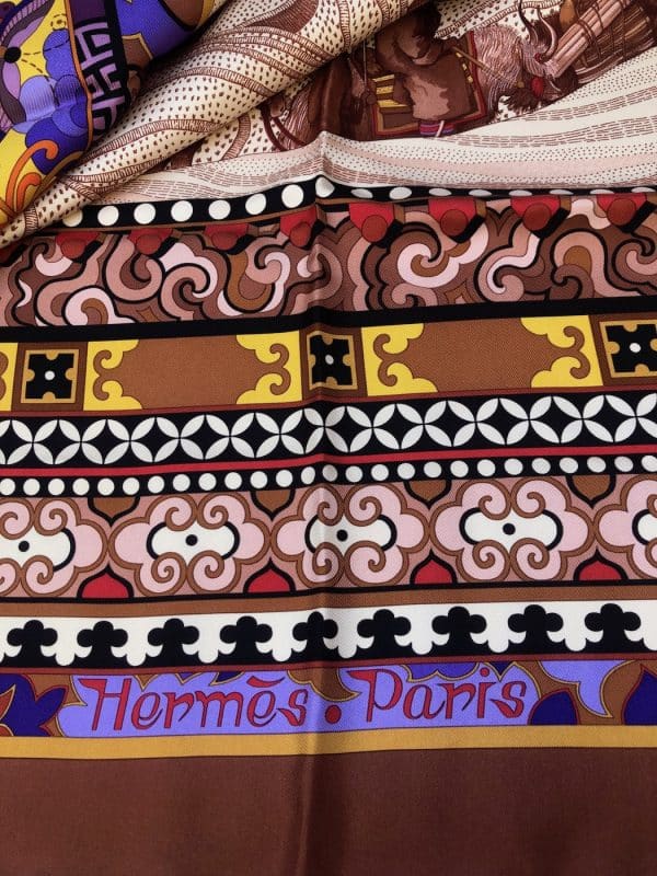 hermÈs silk scarf collector la femme aux semelles de vent by aline honoré 2009 w/box