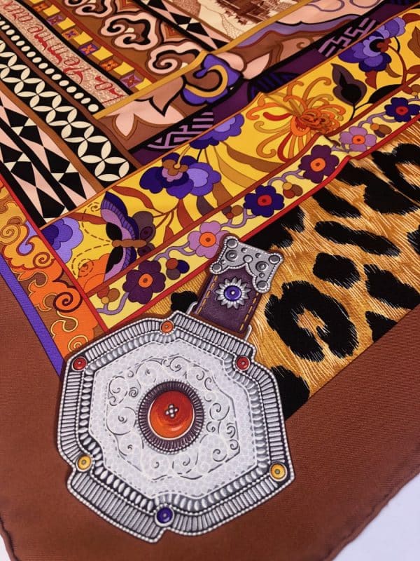 hermÈs silk scarf collector la femme aux semelles de vent by aline honoré 2009 w/box