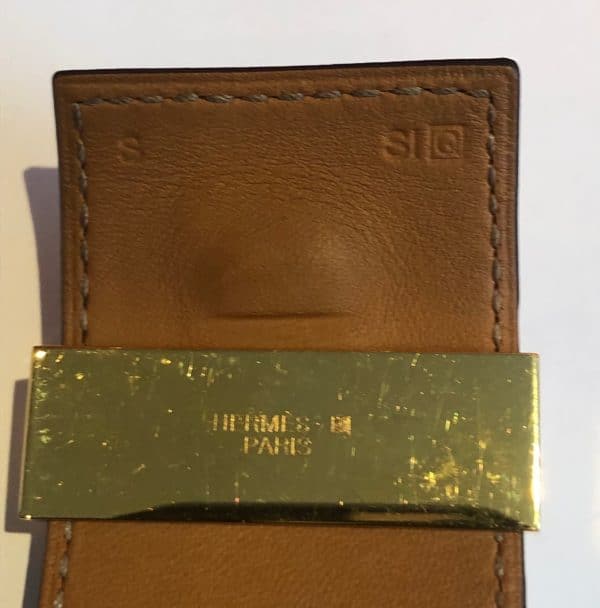 hermÈs collier de chien bracelet cuff green w/box circa 2013