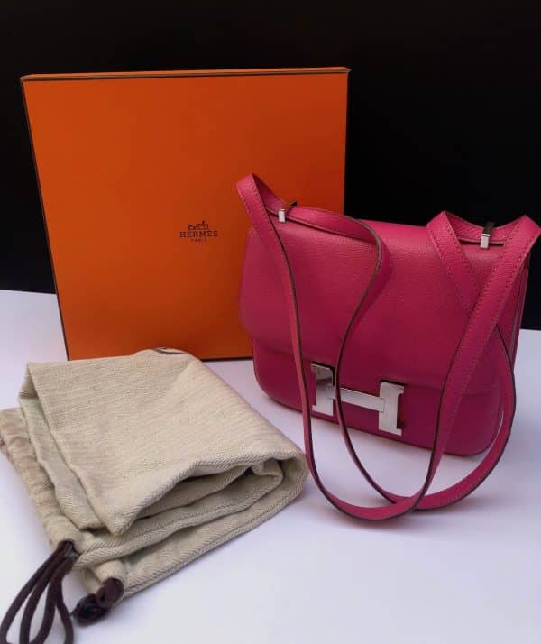 hermÈs constance 18 pink bag 2008 w/box