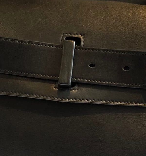 hermÈs 'etribelt' handbag in black leather 2012 w/box