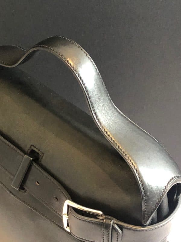 hermÈs 'etribelt' handbag in black leather 2012 w/box