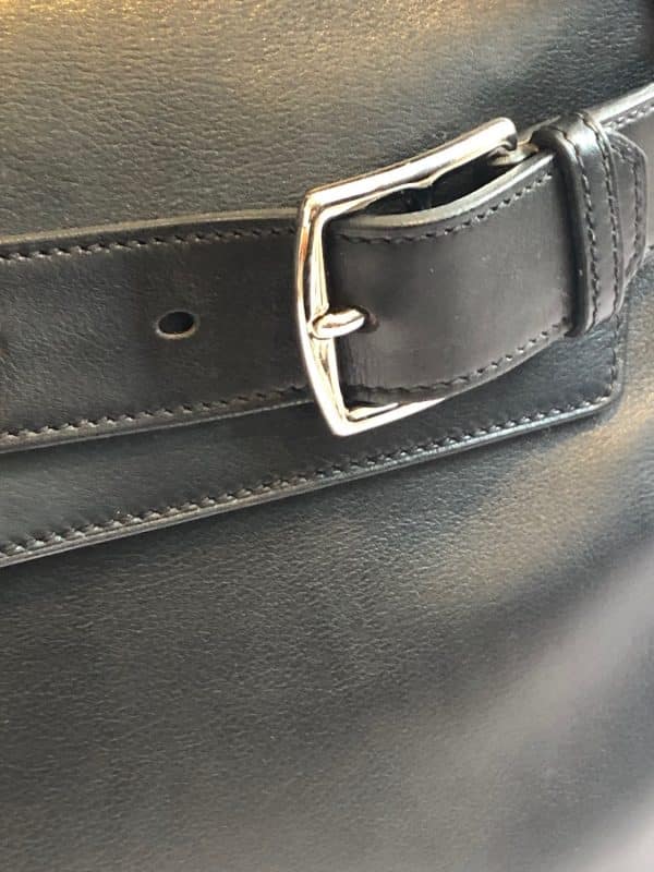 hermÈs 'etribelt' handbag in black leather 2012 w/box