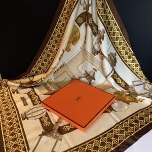 hermÈs silk scarf feux de route rare collector by caty latham 1971 w/box