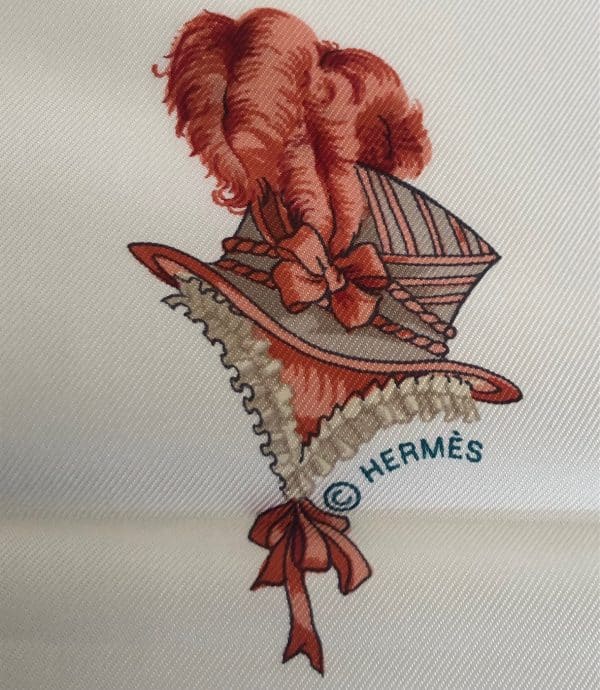 hermÈs silk scarf paris modiste limited edition by hugo grygkar 2006 w/box