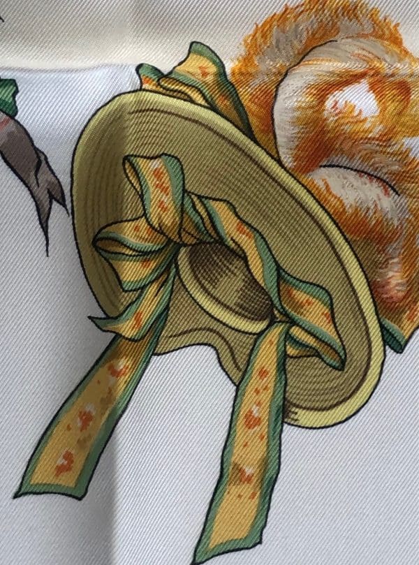 hermÈs silk scarf paris modiste limited edition by hugo grygkar 2006 w/box