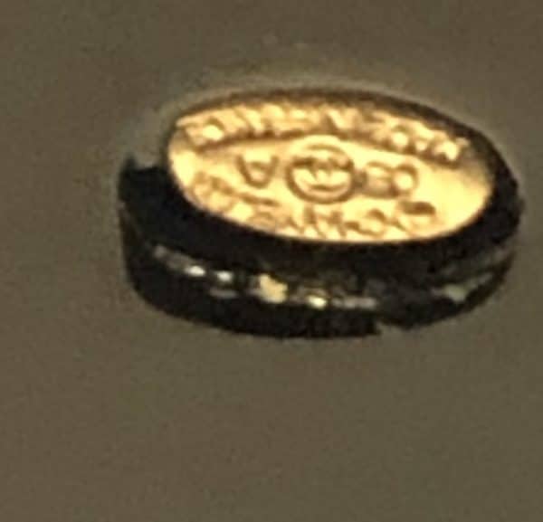 chanel bracelet black resin white and beige cc logo four clover cuff 2003 w/box