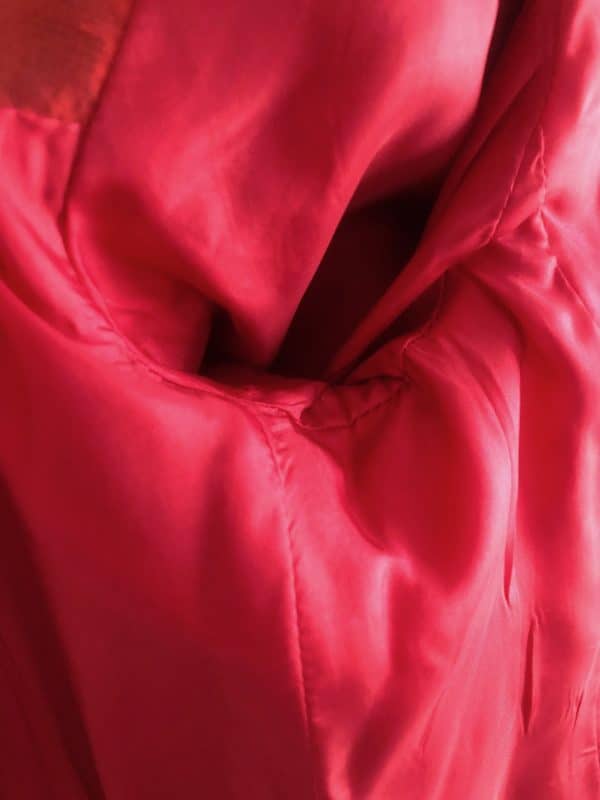 yves saint laurent vintage blazer red double breasted silk circa 1980s