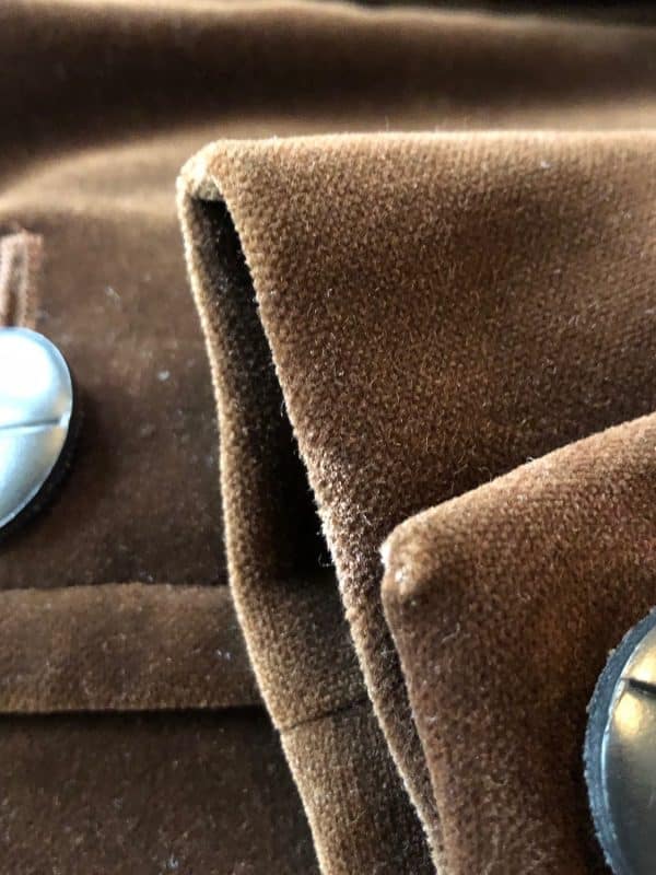 yves saint laurent vintage ysl logo jacket brown velvet single breasted circa 1980s