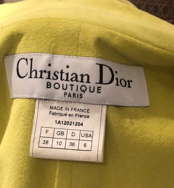 christian dior tweed fitted jacket burnt orange single breasted c.2000