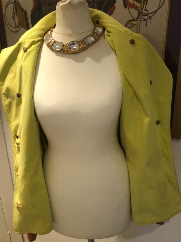 christian dior tweed fitted jacket burnt orange single breasted c.2000