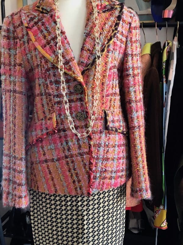 christian lacroix paris vintage geometry fitted skirt 1997