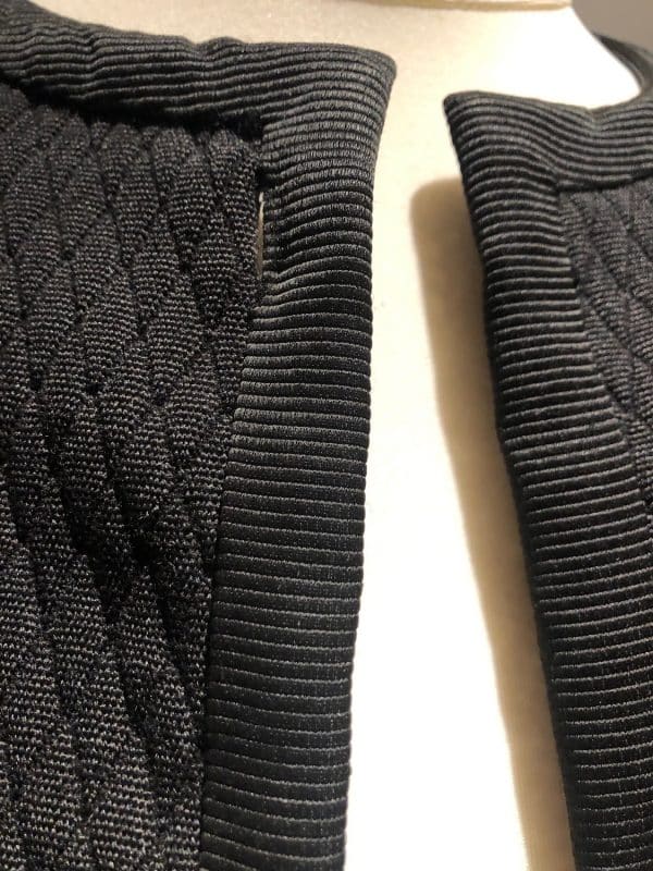 guy laroche vintage black short jacket lozenge diamond shape c.1980s