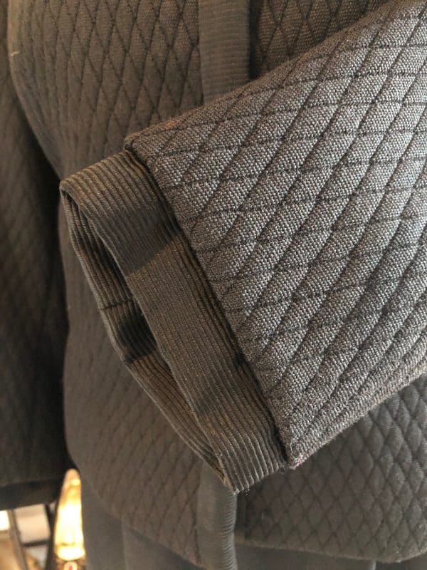 guy laroche vintage black short jacket lozenge diamond shape c.1980s