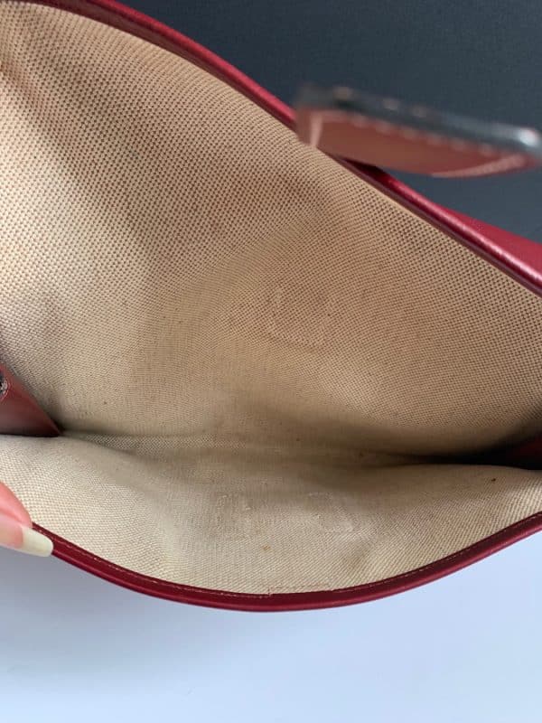 hermÈs 1979 jige clutch box leather vintage w/box
