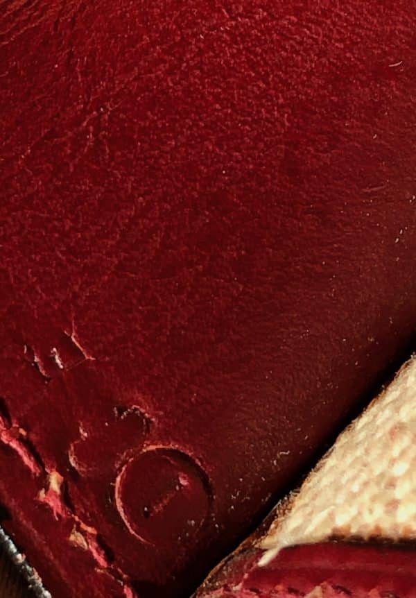 hermÈs 1979 jige clutch box leather vintage w/box