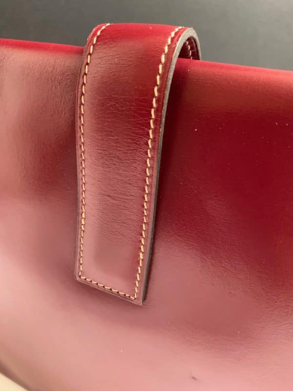 hermÈs 1979 jige clutch box leather vintage w/box