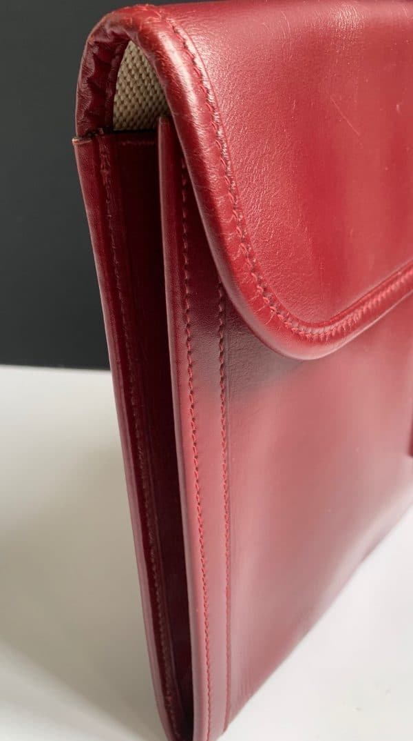hermÈs 1979 jige clutch box leather vintage w/box