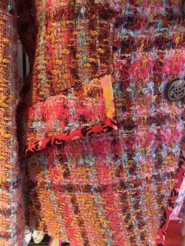 christian lacroix vintage tweed bouclé wool bazar jacket multi c.1990s