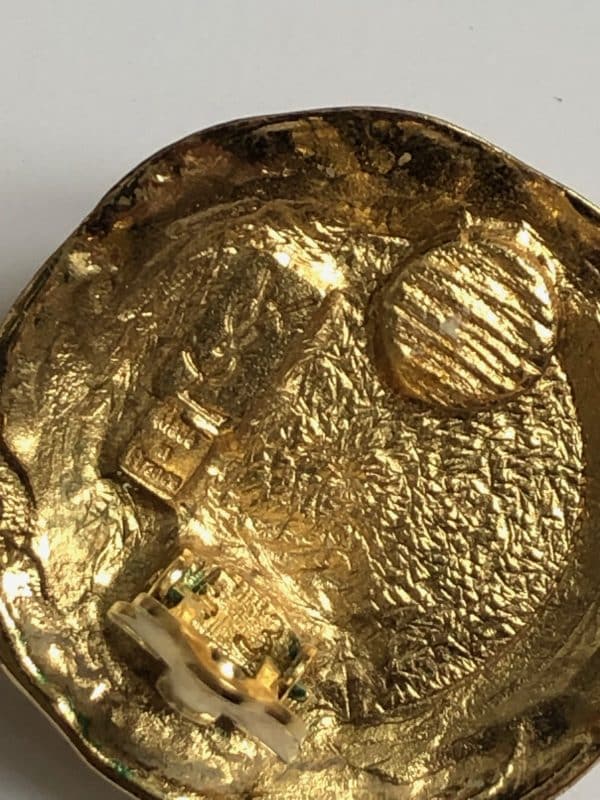 yves saint laurent by goossens vintage ysl citrine cabochons earrings c.1990s