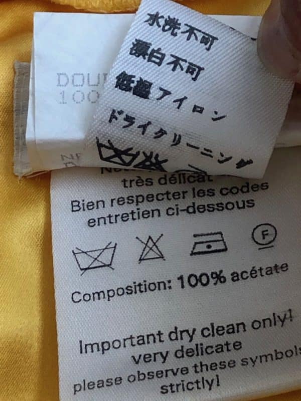 yves saint laurent variation vintage gold yellow fitted skirt c.1980s