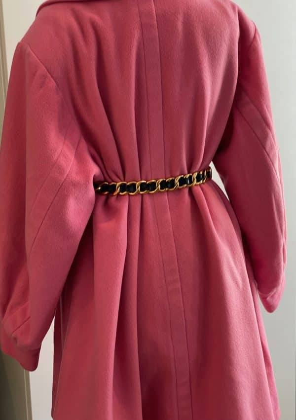 yves saint laurent vintage flare retro swing coat bell cuff sleeves c.1980s