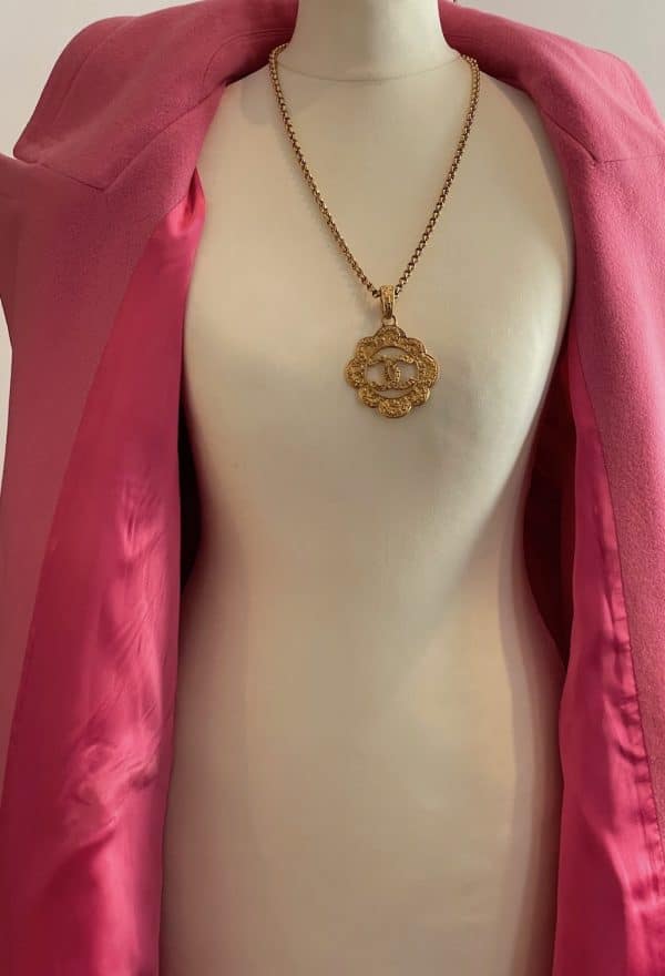 yves saint laurent vintage flare retro swing coat bell cuff sleeves c.1980s