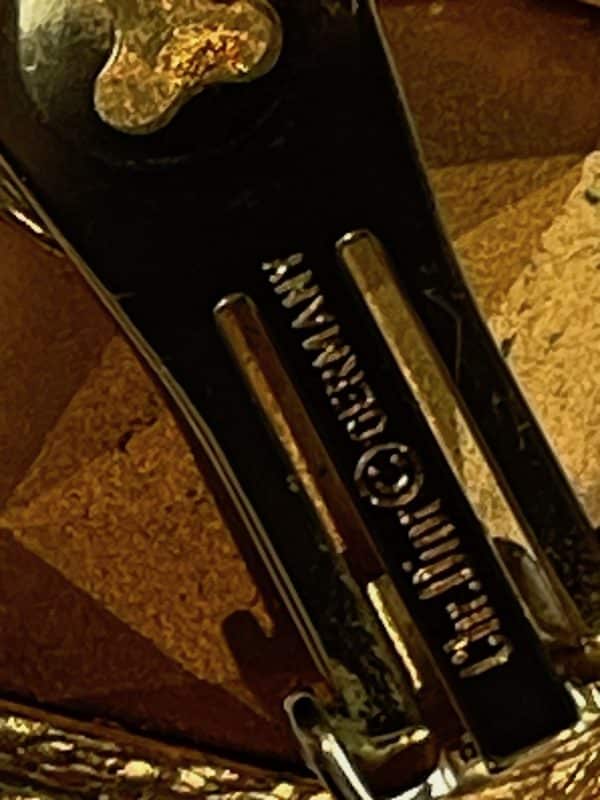 christian dior vintage large crystal & gold tone cocktail earrings c.1980s