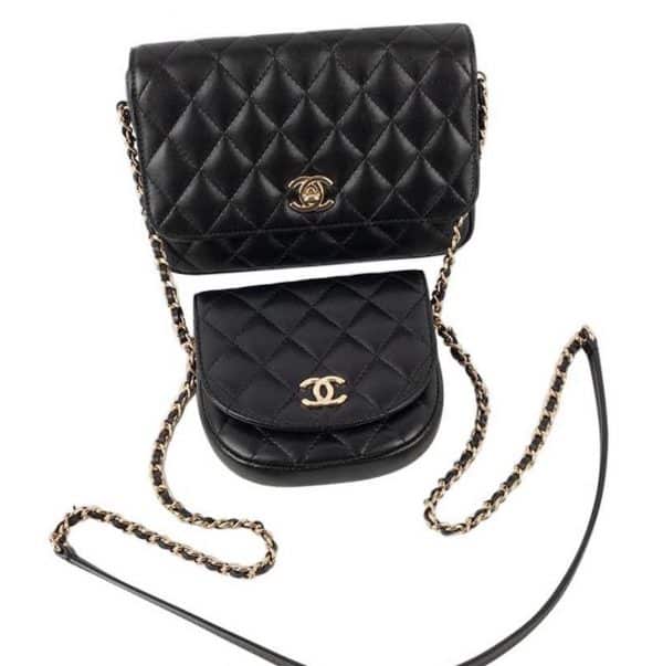 chanel double side pack leather bag 'la pausa' quilted c.2019 w/box coming soon