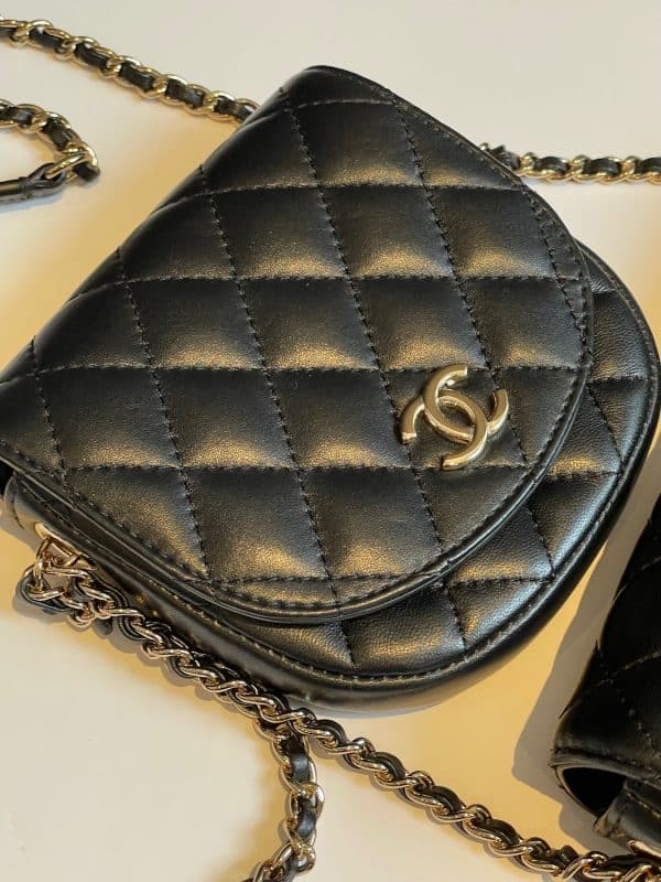 chanel double side pack leather bag 'la pausa' quilted c.2019 w/box coming soon