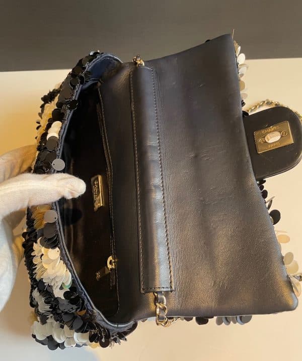 chanel multicolour sequins bag medium limited edition c.2019 w/box