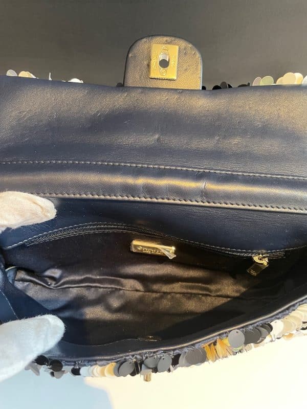 chanel multicolour sequins bag medium limited edition c.2019 w/box