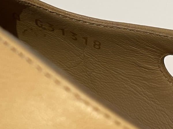 chanel slingback goatskin & grosgrain beige & black cc logo w/box