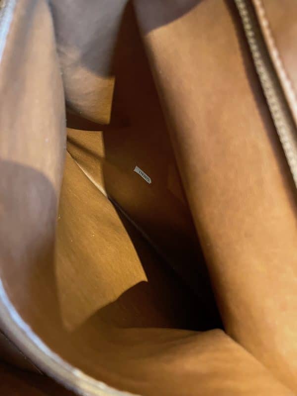 chanel vintage grand shopping tote bag cognac quilted cc logo c.1990s