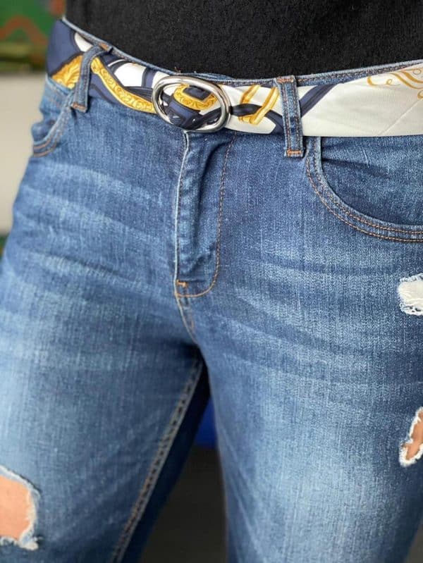 hermÈs vintage horn chaine d'ancre scarf ring c.1990 w/box