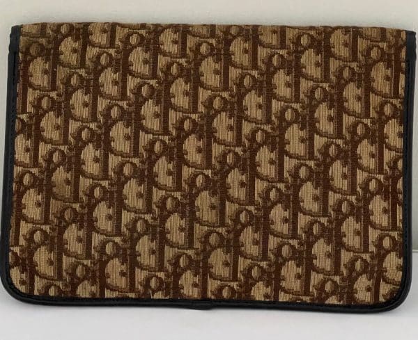 christian dior 1970 dior monogram clutch pouch shoulder chain bag vintage