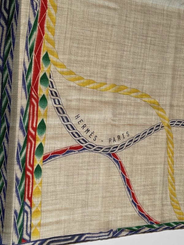 hermÈs robe du soir etole stole rectangle by florence manlik w/box