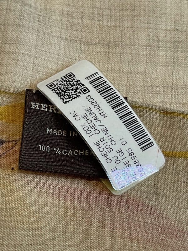 hermÈs robe du soir etole stole rectangle by florence manlik w/box